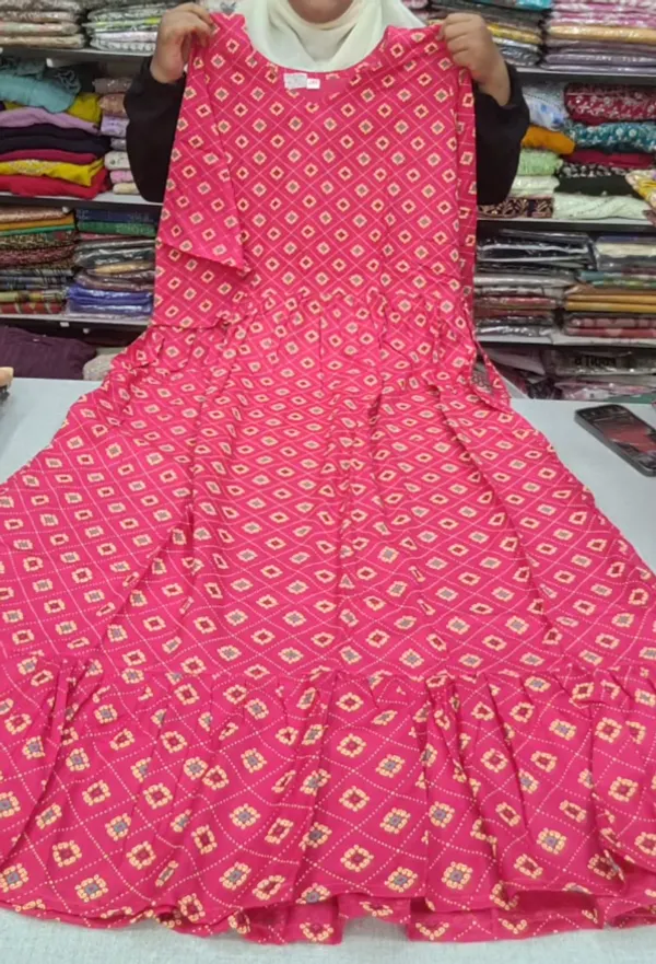 Premium Rayon Full Length Maxi Gown | MG138